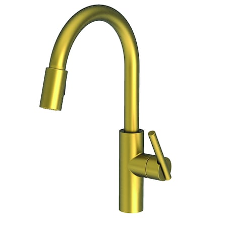 Newport Brass Pull-Down Kitchen Faucet in Antique Brass 1500-5103-06